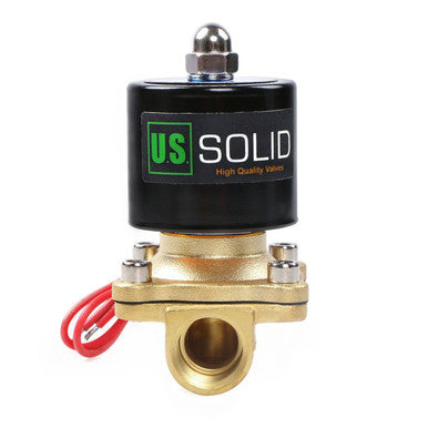 1/2" Brass Electric Solenoid Valve 220V AC G Thread Normally Closed VITON