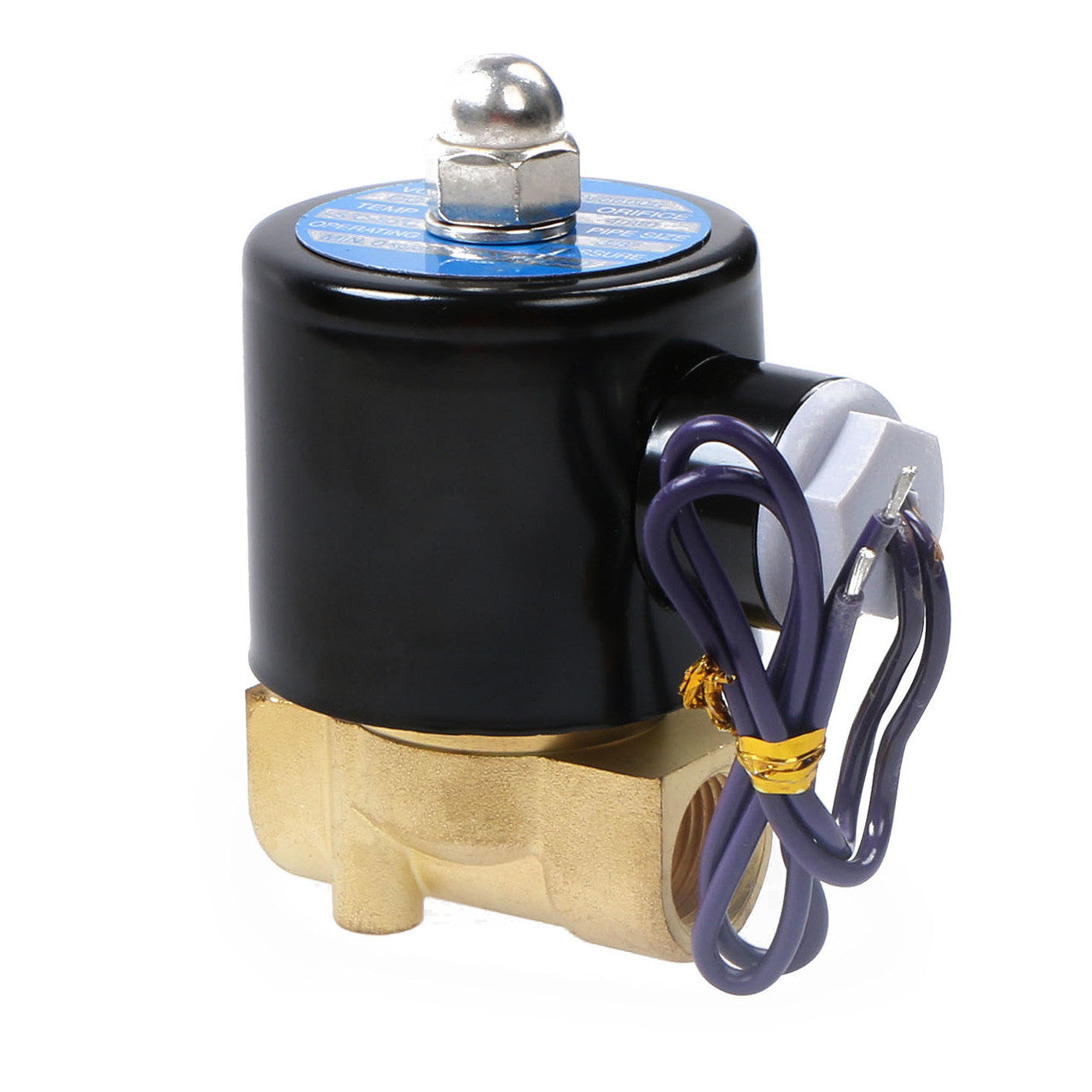 3/8" Electric Solenoid Valve 12V DC Air, Gas,Fuel Normally Closed