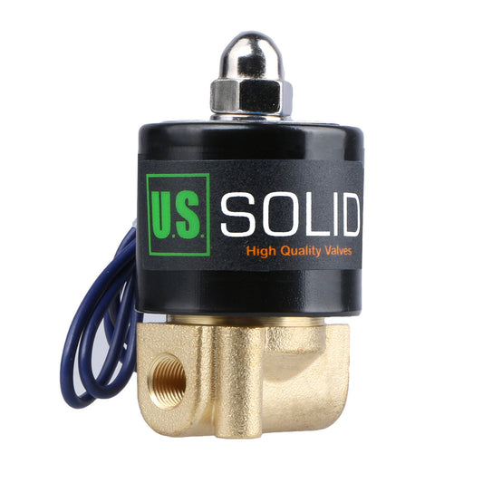 1/8" Brass Electric Solenoid Valve 12 V DC Normally Closed , Air Gas Water NBR