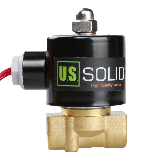 3/8" Brass Solenoid Valve 24V AC (Air, Water, Fuel) Normally Closed,  VITON Gasket