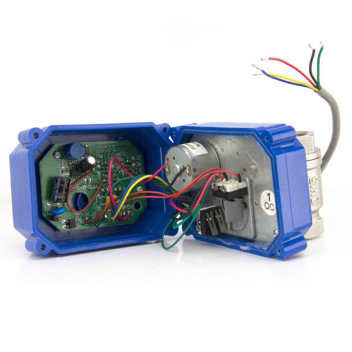 Motorized Ball Valve- 1" Stainless Steel Electrical Ball Valve with Full Port, 9-24 V DC, 5 Wire Setup