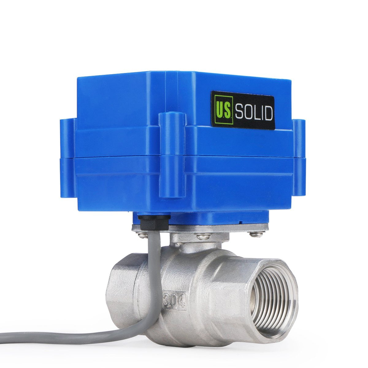 Motorized Ball Valve- 3/4" Stainless Steel Electrical Ball Valve with Full Port, 9-24 V DC, 5 Wire Setup