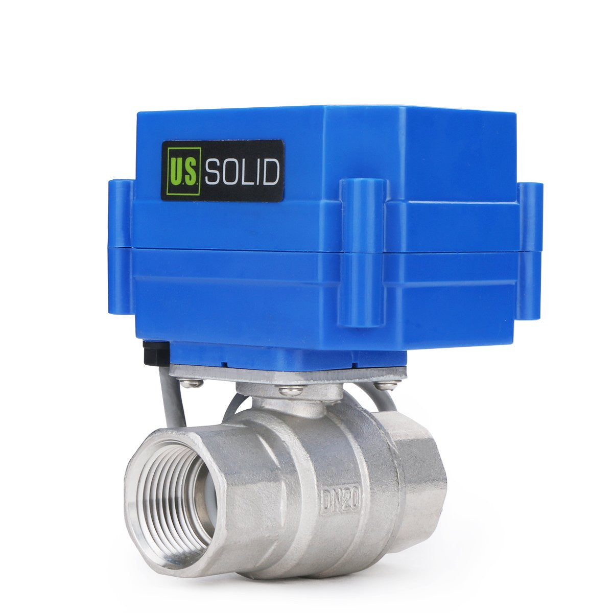 Motorized Ball Valve- 3/4" Stainless Steel Electrical Ball Valve with Full Port, 9-24 V DC, 5 Wire Setup