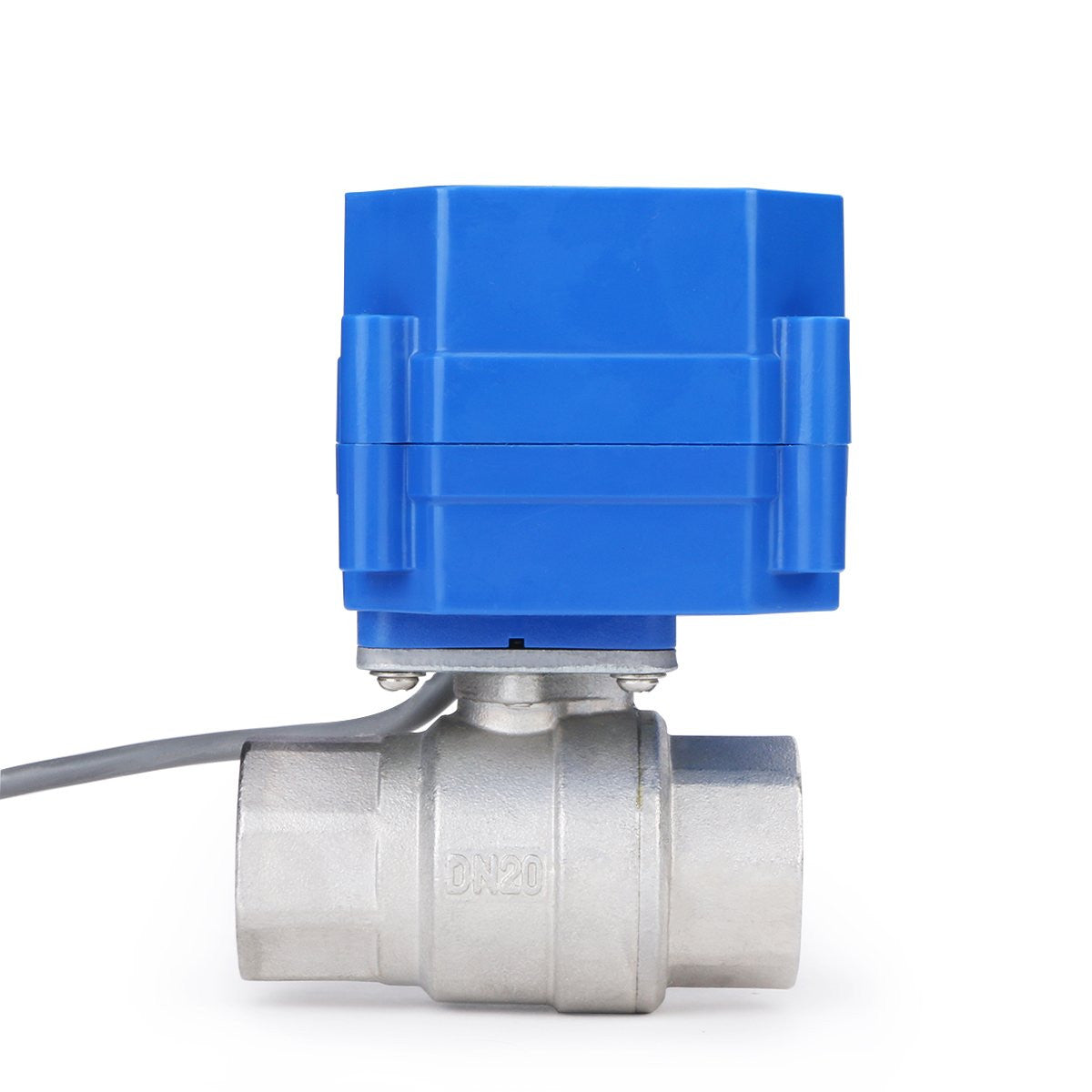 Motorized Ball Valve- 3/4" Stainless Steel Electrical Ball Valve with Full Port, 9-24 V DC, 5 Wire Setup